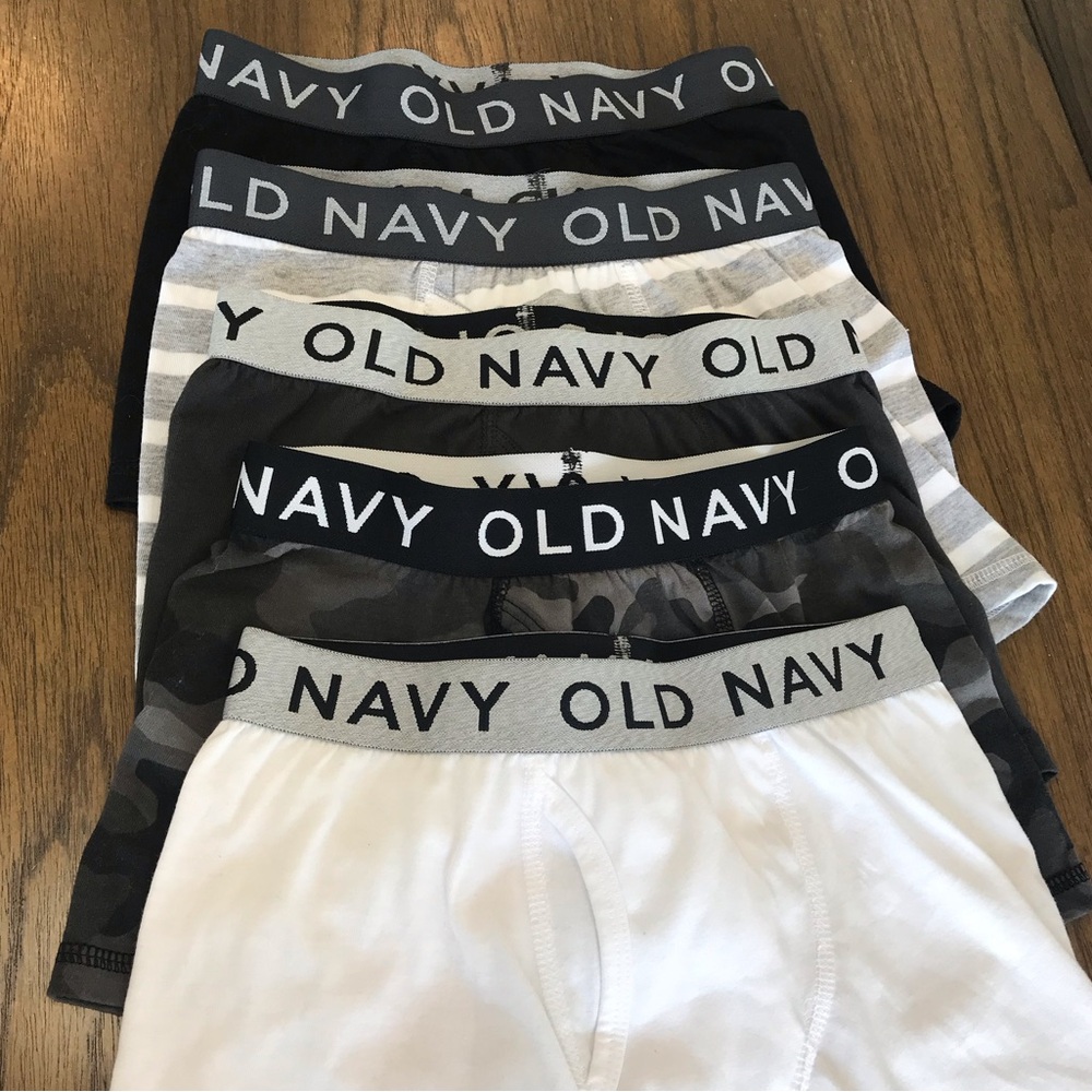 🔴 4/$15 5pc Old Navy Boys M Bundle Lot Assorted Solid & Camo Boxer Briefs in EUC - Picture 4 of 8
